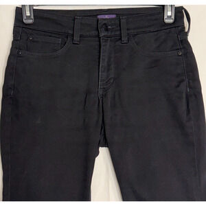 NYDJ Alina Lift Tuck Technology Women's‎ Size 6P 30 x 27" Black Jean